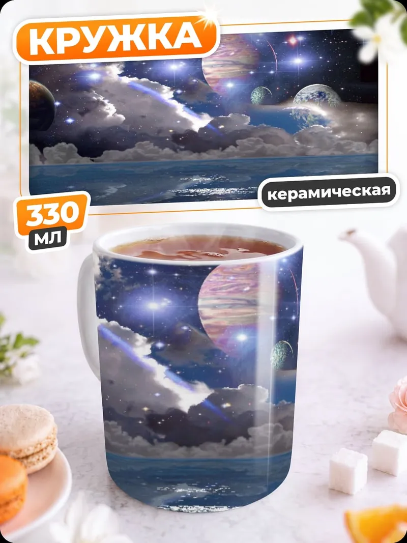 Кружка керамическая Космическая фантазия