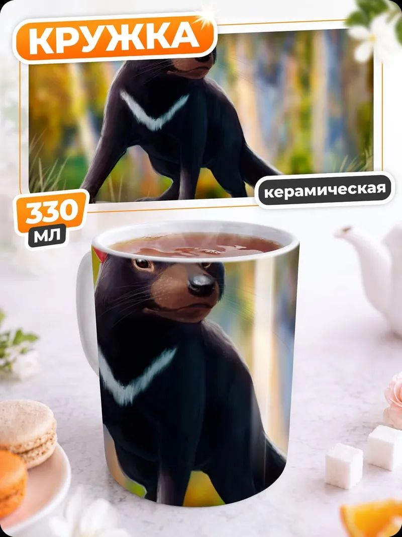 Кружка керамическая Тасманийский дьявол