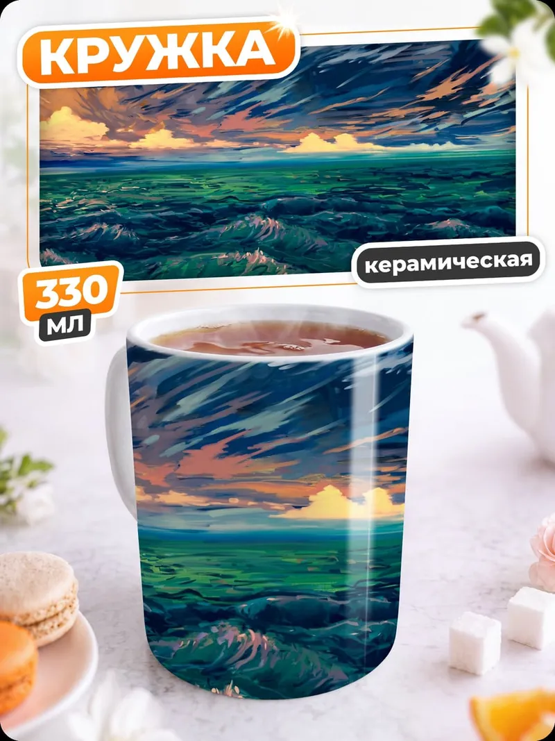 Кружка керамическая Штормовое море
