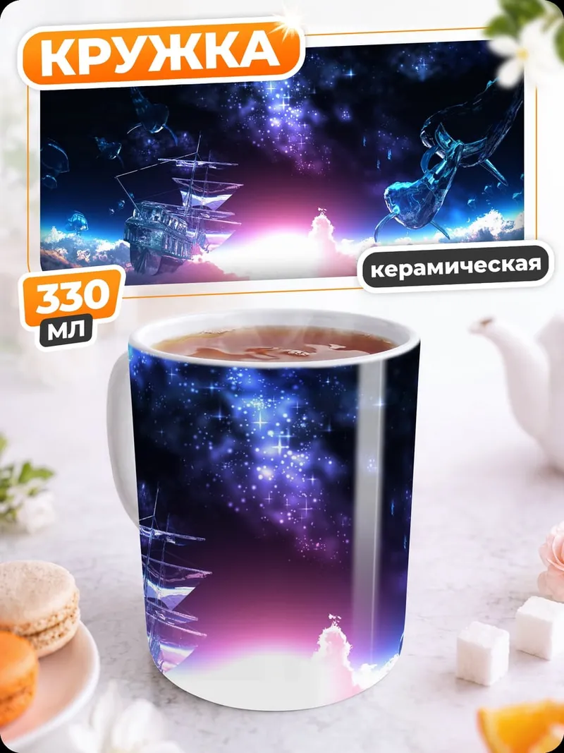 Кружка керамическая Космическая битва