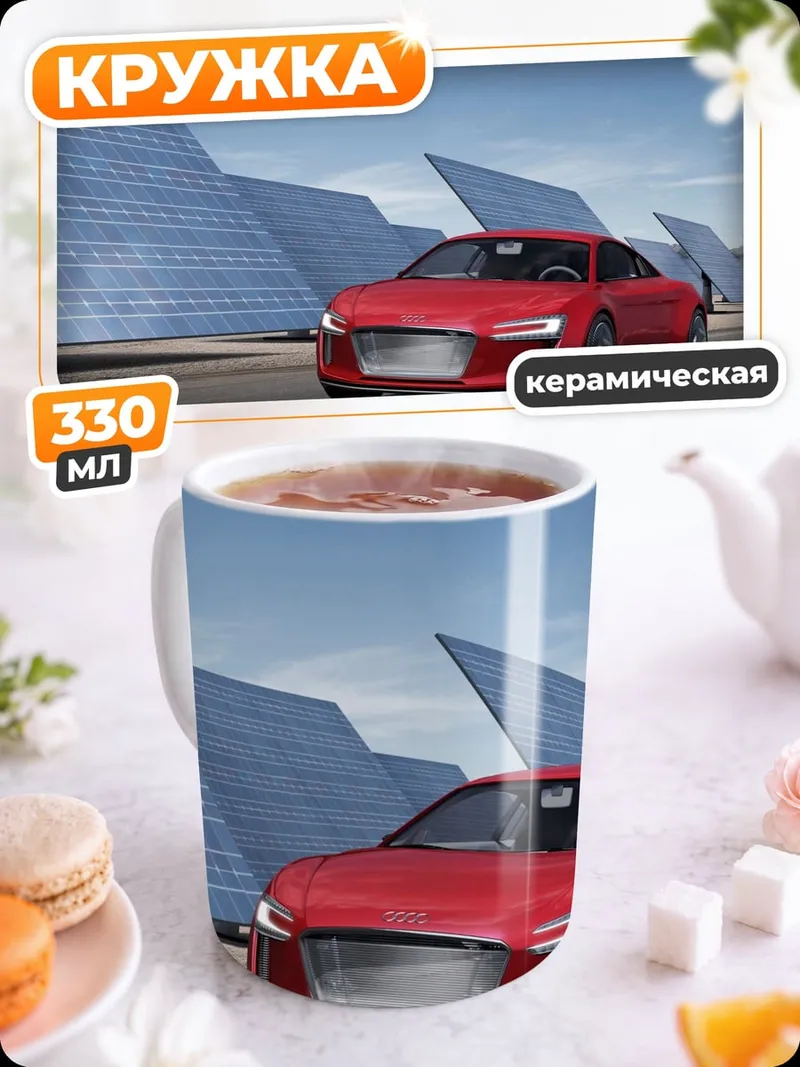 Кружка керамическая Красный спорткар
