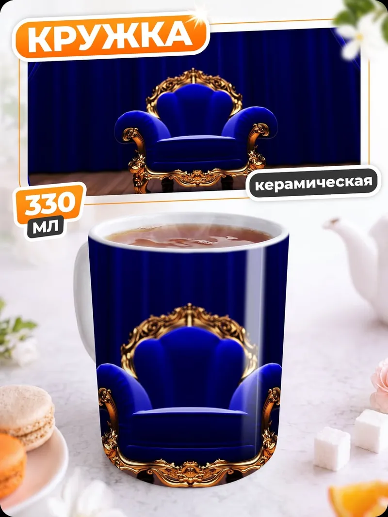 Кружка керамическая Королевское кресло
