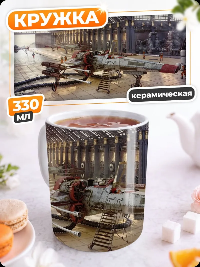 Кружка керамическая Ангар Звездных Войн