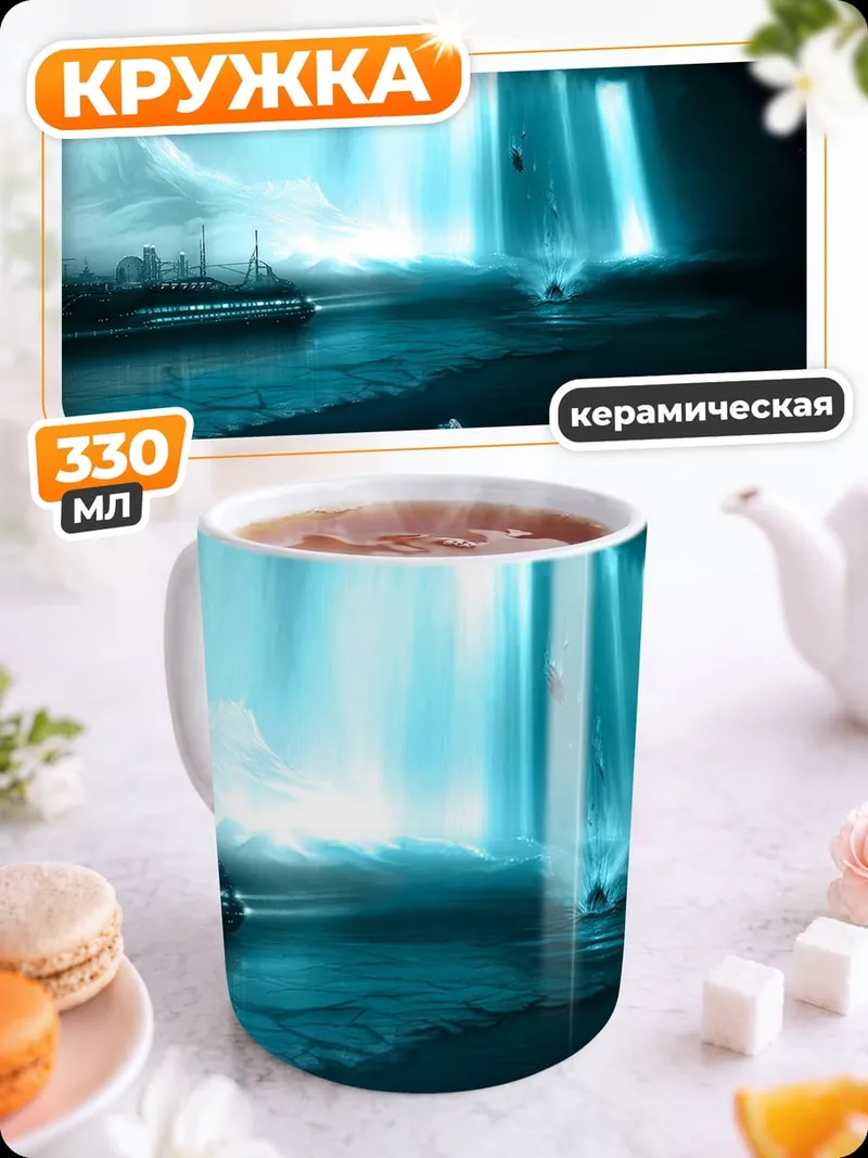 Кружка керамическая Ледяная пещера