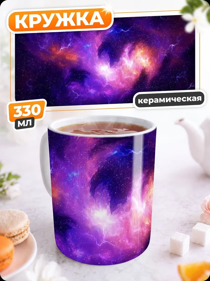 Кружка керамическая Космическая туманность