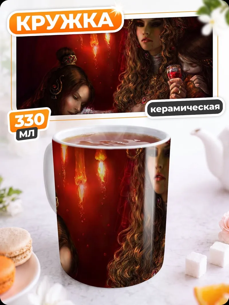 Кружка керамическая Королева и подданная