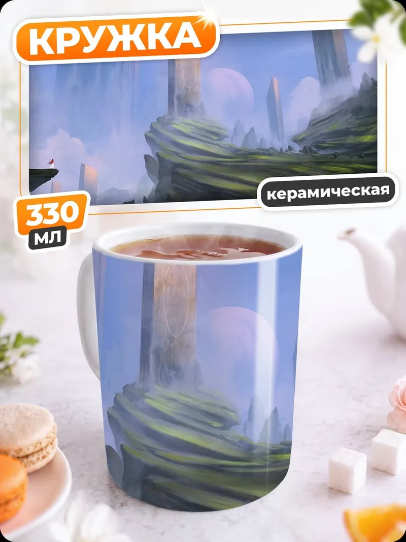 Кружка керамическая Фантастический пейзаж
