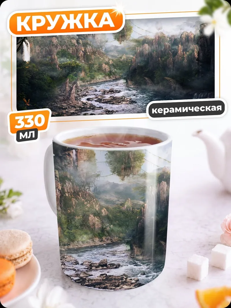 Кружка керамическая Сказочный лес