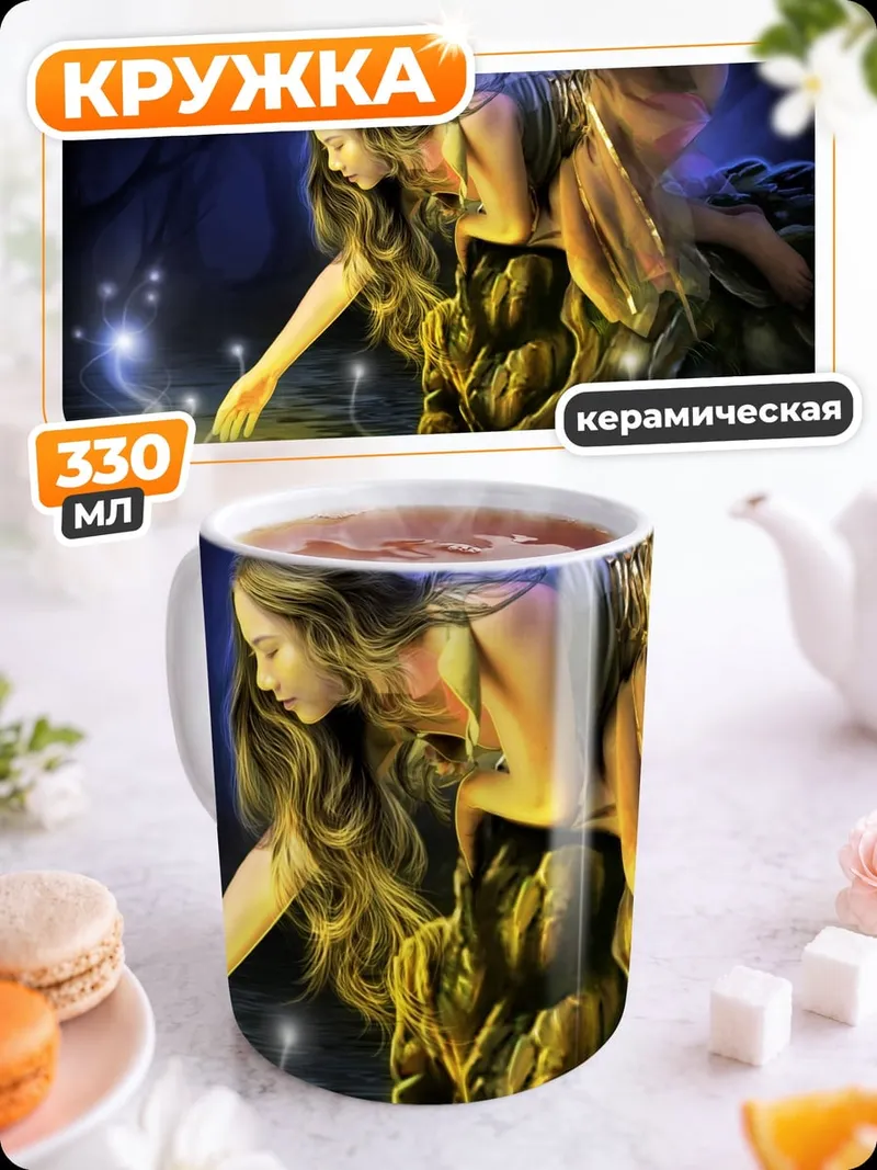 Кружка керамическая Лесная фея