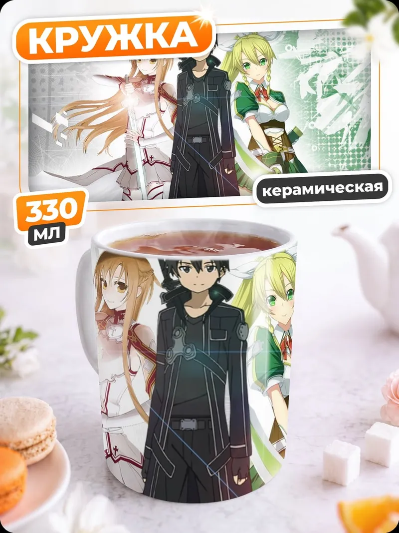 Кружка керамическая Герои Sword Art Online