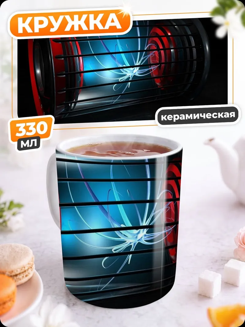 Кружка керамическая плазменная установка