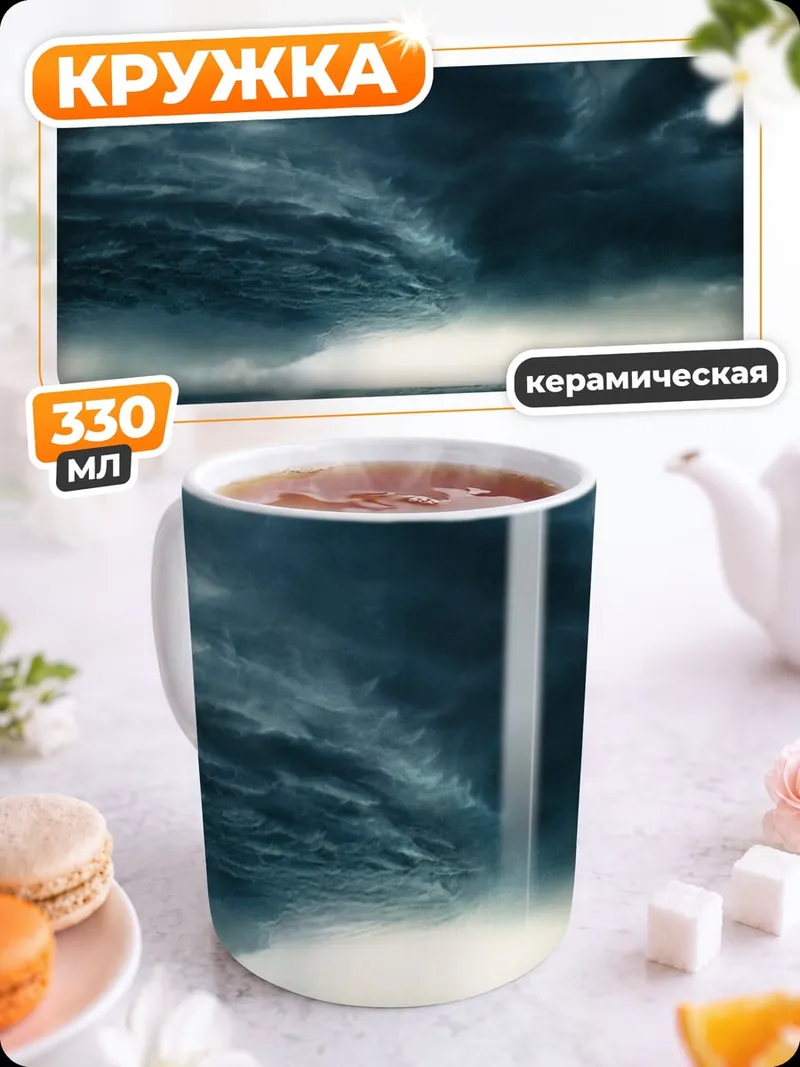 Кружка керамическая Штормовое море