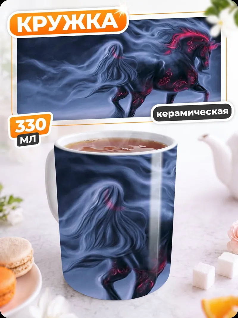 Кружка керамическая Мистический единорог