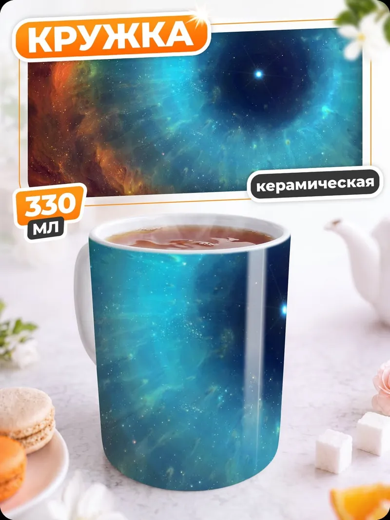 Кружка керамическая Космический глаз