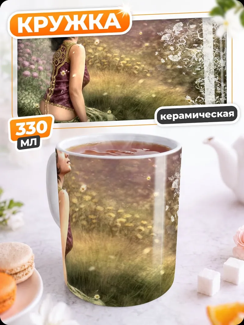 Кружка керамическая Лесная нимфа