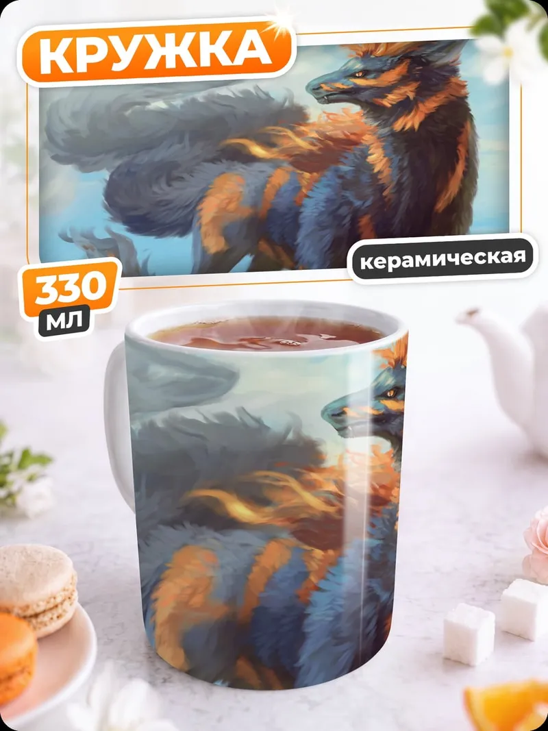 Кружка керамическая Мифический зверь