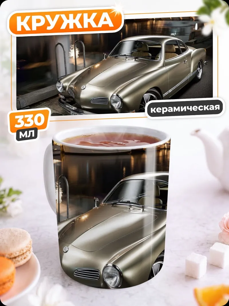 Кружка керамическая Классический автомобиль