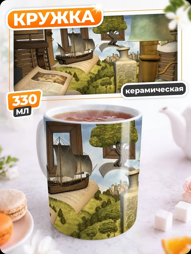 Кружка керамическая Комната мечтателя