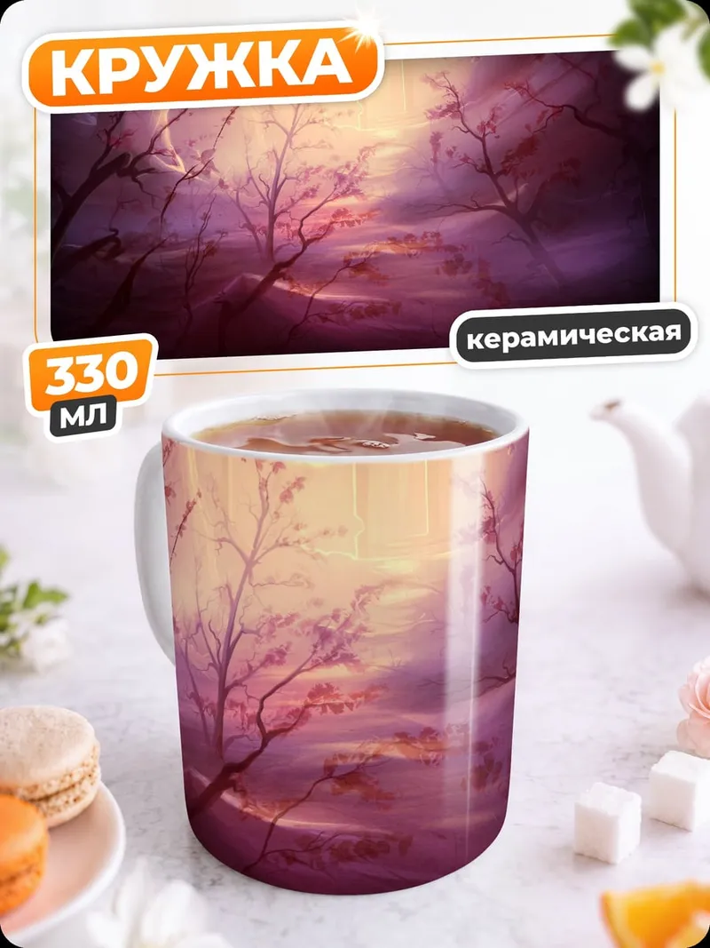 Кружка керамическая сумеречная пещера