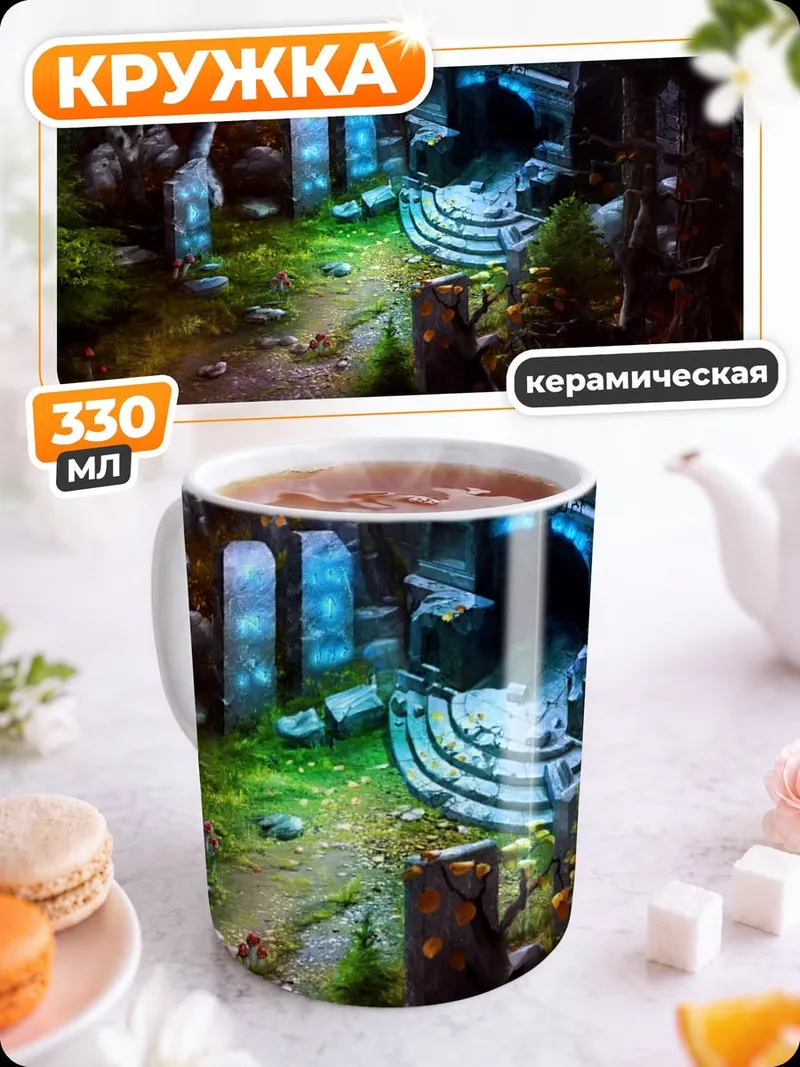 Кружка керамическая Заброшенный лес