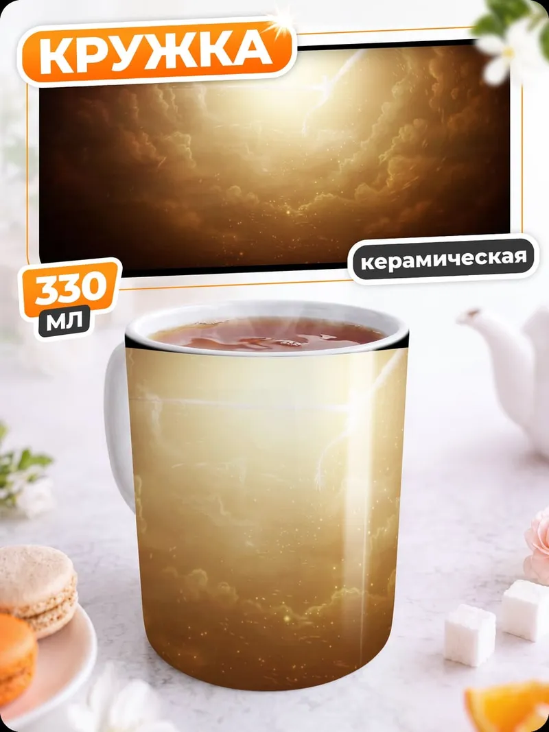 Кружка керамическая Небесный свет