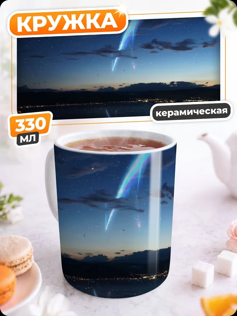 Кружка керамическая Падающая звезда