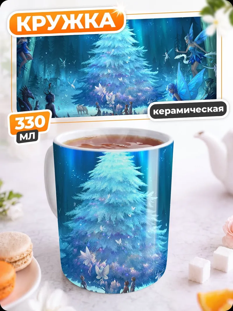 Кружка керамическая Лесная фея