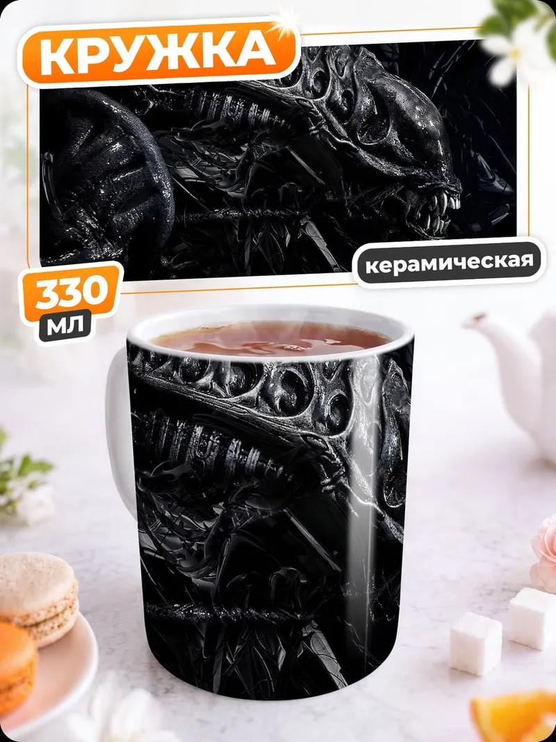 Кружка керамическая чужой из фильма