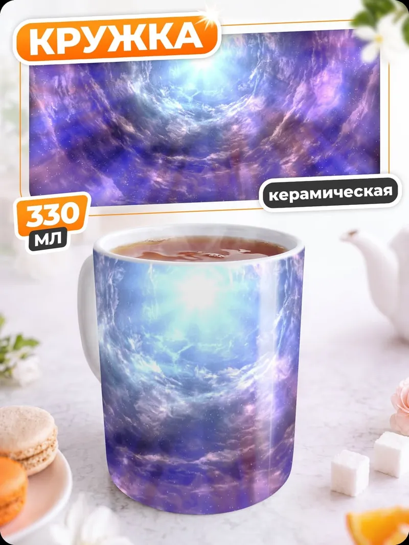 Кружка керамическая Фиолетовый портал