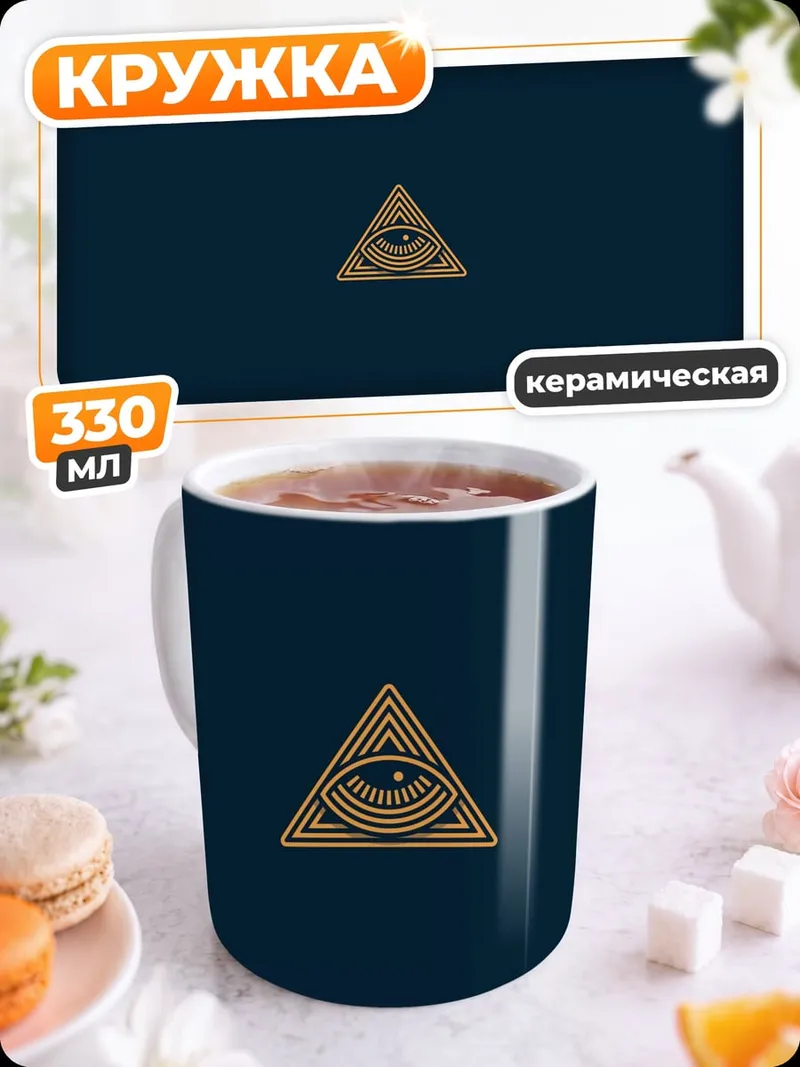 Кружка керамическая Всевидящее око