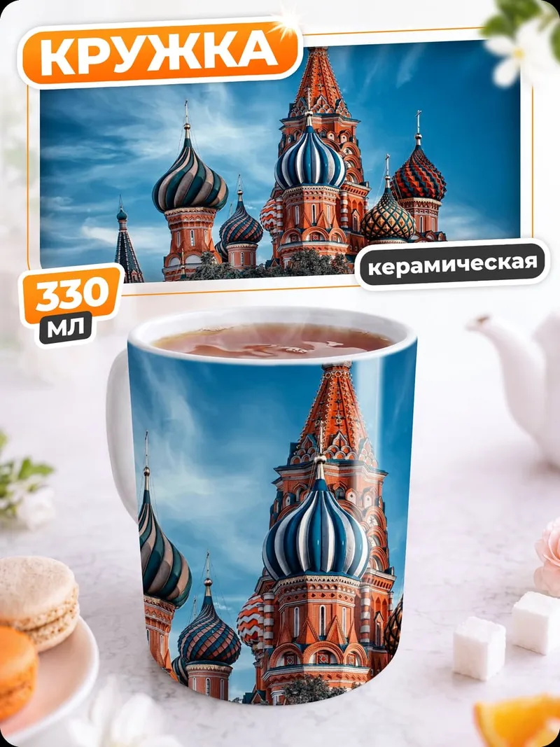 Кружка керамическая Собор Василия Блаженного