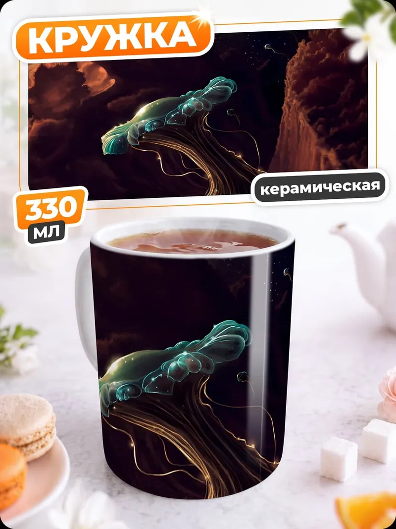 Кружка керамическая Фантастическое дерево