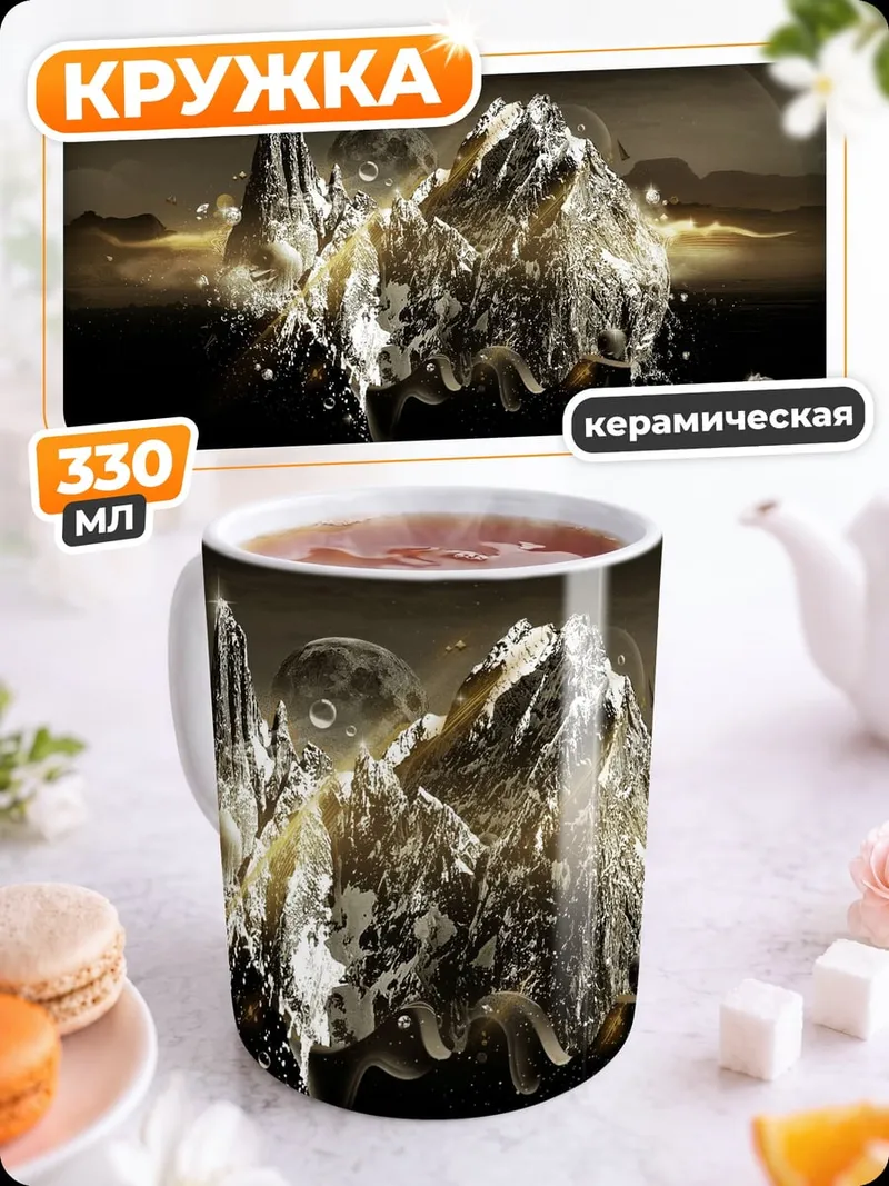 Кружка керамическая водный ангел