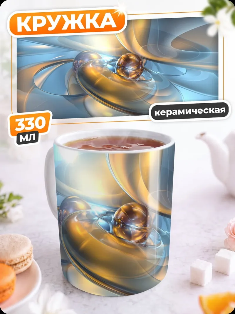 Кружка керамическая Абстрактная форма