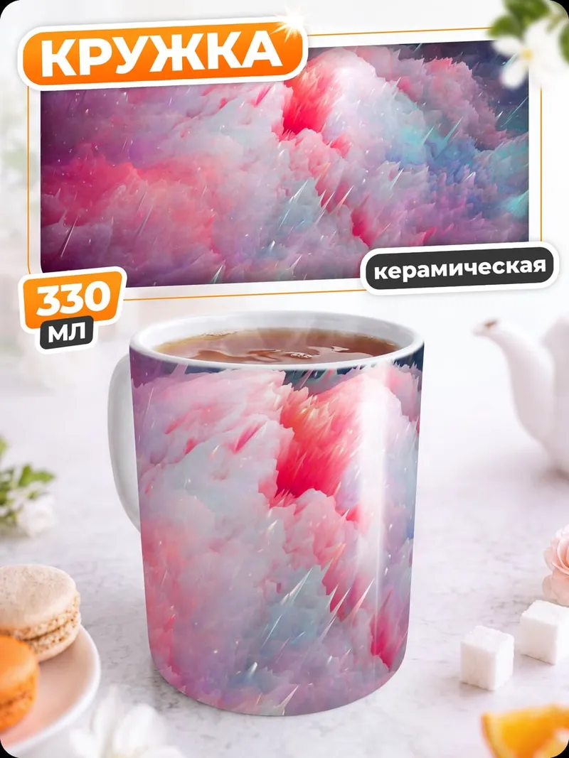 Кружка керамическая Космическая туманность