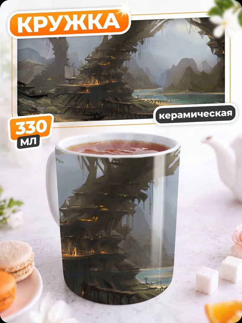 Кружка керамическая Затерянный мир