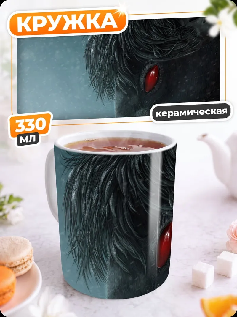 Кружка керамическая Зловещий зверь