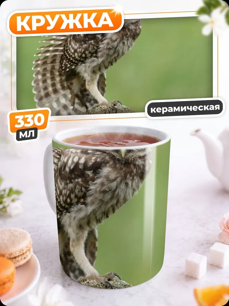 Кружка керамическая Маленькая сова