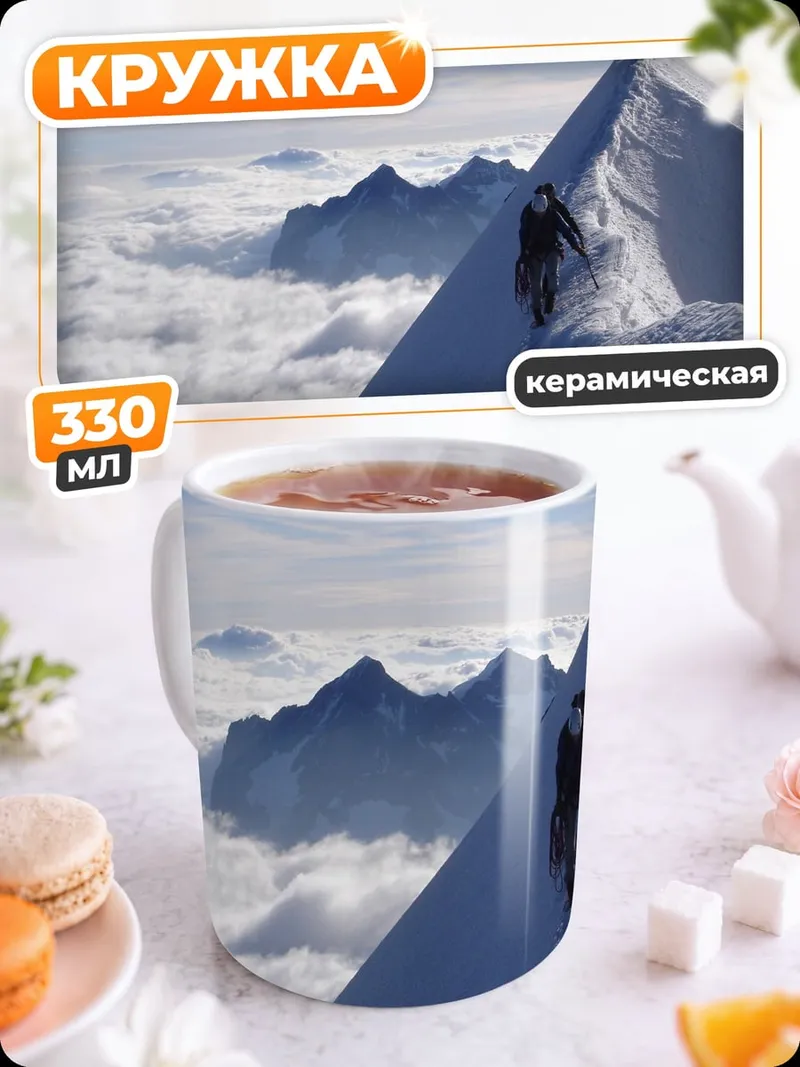 Кружка керамическая Восхождение на вершину