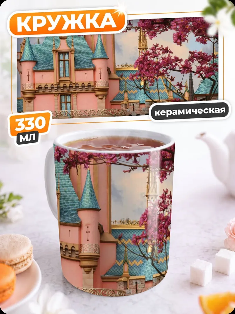 Кружка керамическая Замок Дисней