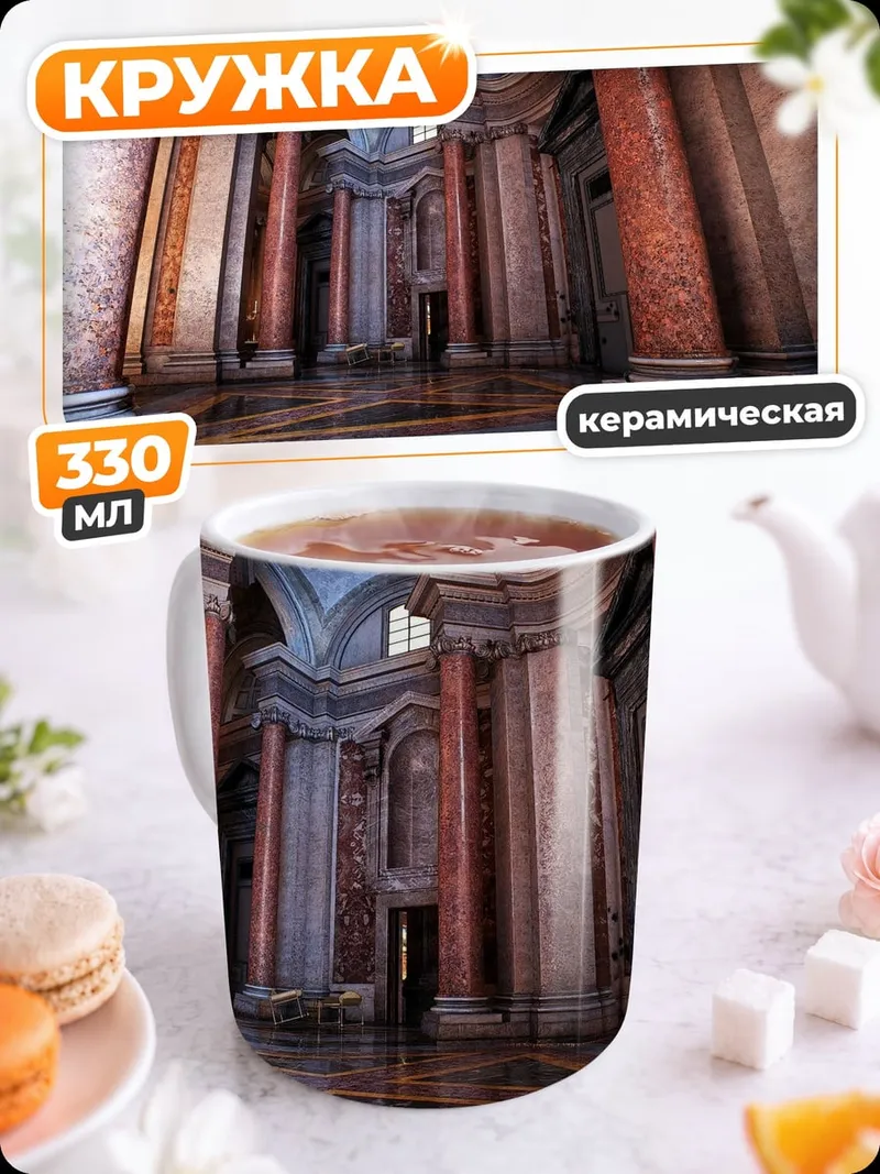 Кружка керамическая Величественные колонны