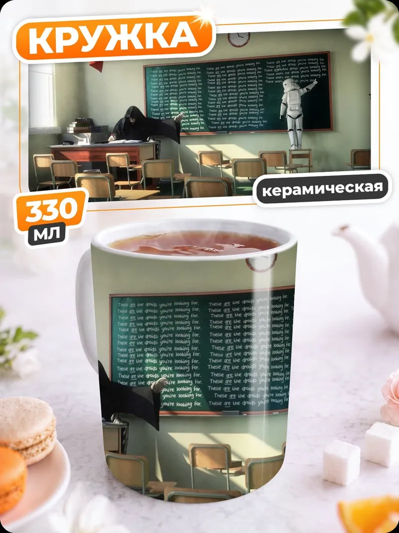 Кружка керамическая Школьный урок