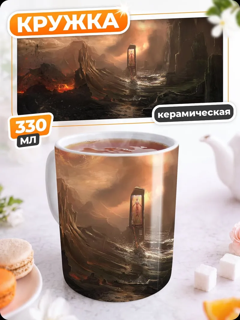 Кружка керамическая Фэнтези пейзаж