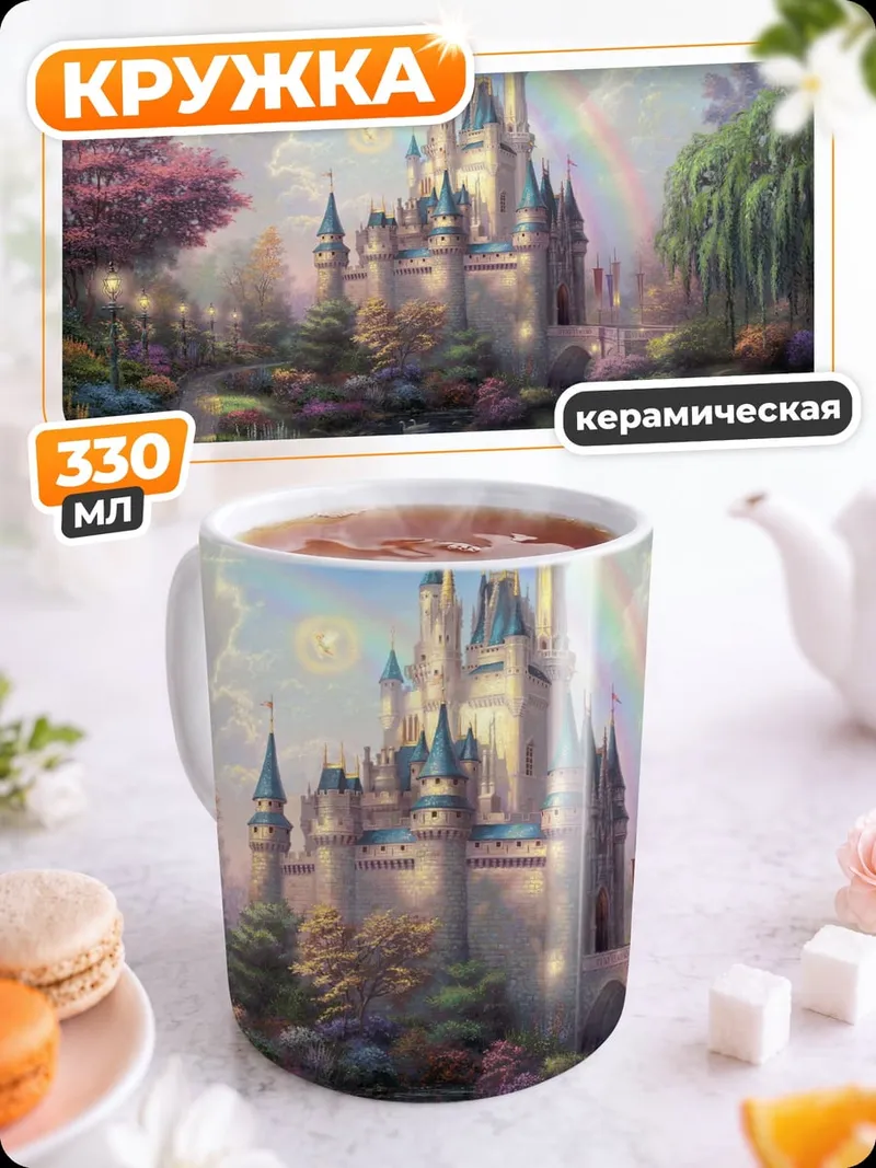 Кружка керамическая Сказочный замок