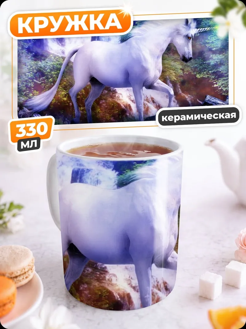 Кружка керамическая Волшебный единорог