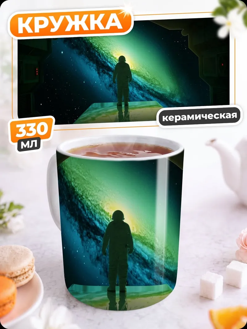 Кружка керамическая Космический взгляд
