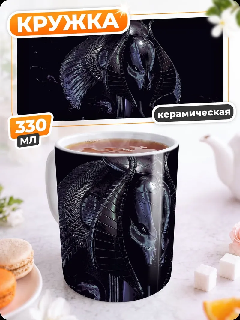 Кружка керамическая Космический страж