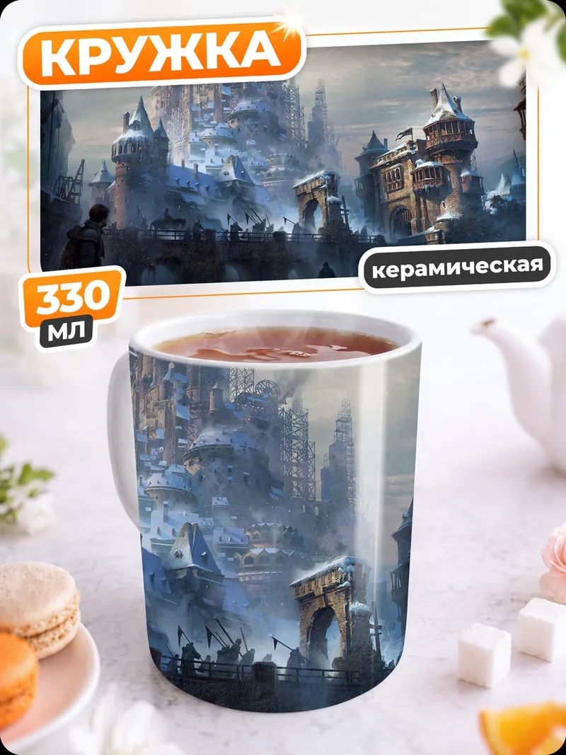 Кружка керамическая Ледяной замок