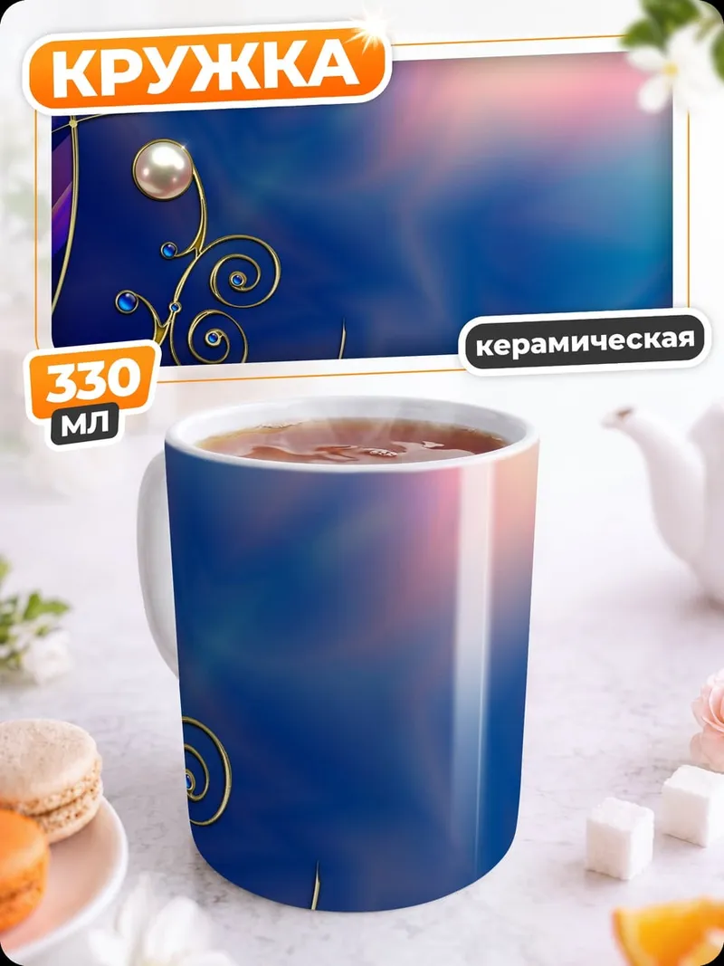 Кружка керамическая Сияние жемчуга