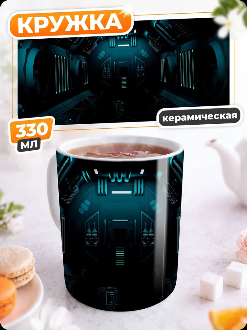 Кружка керамическая Космический коридор